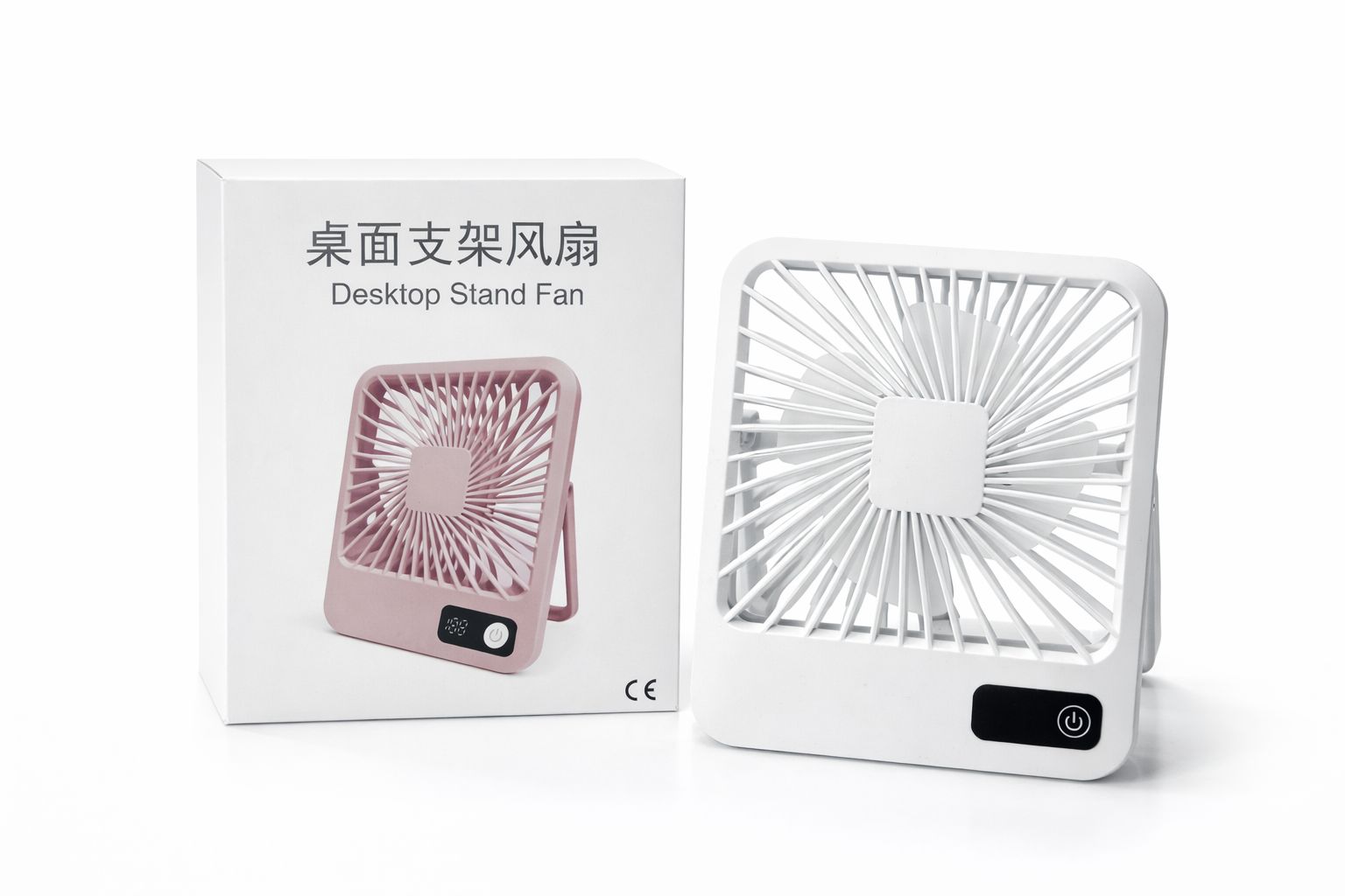 Desktop-Standventilator quadratisch